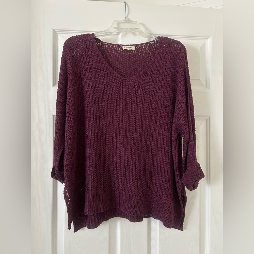 Eesome Deep Purple Crew Neck Sweater